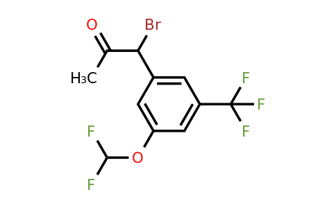 1803721-89-2 | 1-Bromo-1-(3-(difluoromethoxy)-5-(trifluoromethyl)phenyl)propan-2-one