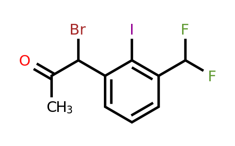 1803721-92-7 | 1-Bromo-1-(3-(difluoromethyl)-2-iodophenyl)propan-2-one