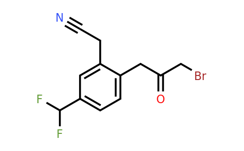 1803721-98-3 | 2-(3-Bromo-2-oxopropyl)-5-(difluoromethyl)phenylacetonitrile