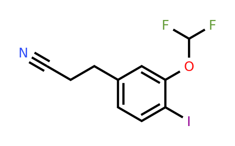 1803722-22-6 | 3-(Difluoromethoxy)-4-iodophenylpropanenitrile