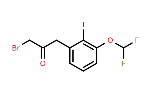 1803722-48-6 | 1-Bromo-3-(3-(difluoromethoxy)-2-iodophenyl)propan-2-one