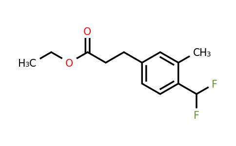 1803722-54-4 | Ethyl 4-(difluoromethyl)-3-methylphenylpropanoate