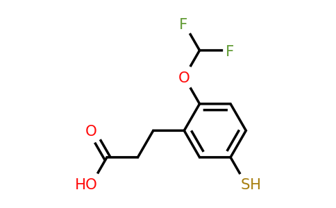 1803722-68-0 | 2-(Difluoromethoxy)-5-mercaptophenylpropanoic acid