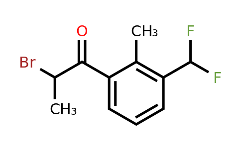 1803722-70-4 | 2-Bromo-1-(3-(difluoromethyl)-2-methylphenyl)propan-1-one
