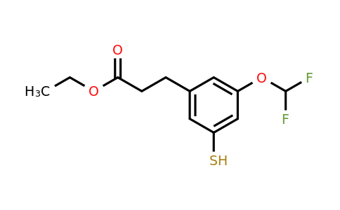 1803722-77-1 | Ethyl 3-(difluoromethoxy)-5-mercaptophenylpropanoate