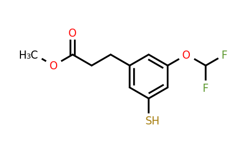 1803722-82-8 | Methyl 3-(difluoromethoxy)-5-mercaptophenylpropanoate