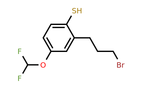 1803722-86-2 | 2-(3-Bromopropyl)-4-(difluoromethoxy)thiophenol