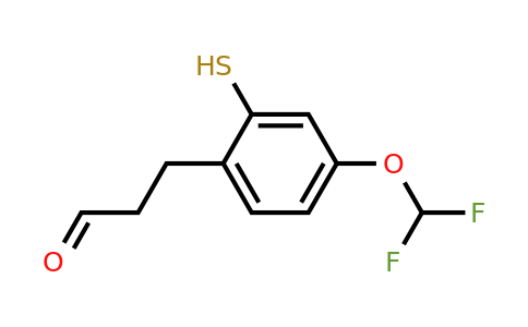 4-(Difluoromethoxy)-2-mercaptophenylpropanal