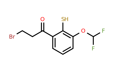1803723-04-7 | 3-Bromo-1-(3-(difluoromethoxy)-2-mercaptophenyl)propan-1-one