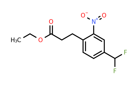 1803723-28-5 | Ethyl 4-(difluoromethyl)-2-nitrophenylpropanoate
