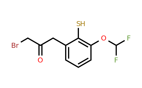 1803723-31-0 | 1-Bromo-3-(3-(difluoromethoxy)-2-mercaptophenyl)propan-2-one