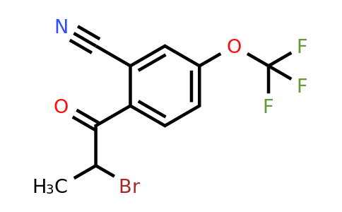 1803723-34-3 | 2-(2-Bromopropanoyl)-5-(trifluoromethoxy)benzonitrile