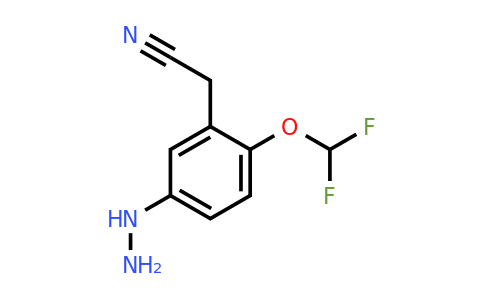 1803723-36-5 | 2-(Difluoromethoxy)-5-hydrazinylphenylacetonitrile