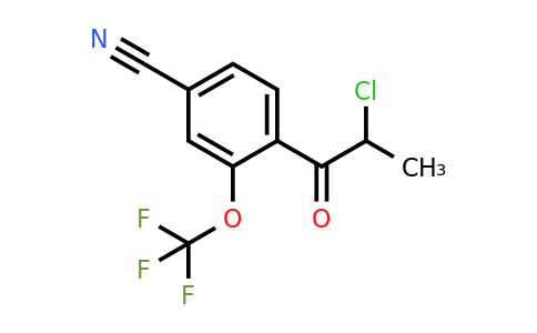 1803723-47-8 | 4-(2-Chloropropanoyl)-3-(trifluoromethoxy)benzonitrile