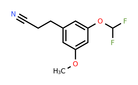 1803723-54-7 | 3-(Difluoromethoxy)-5-methoxyphenylpropanenitrile