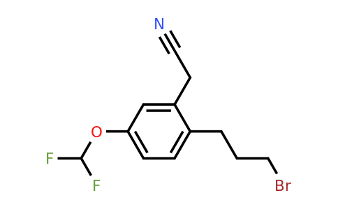 1803723-65-0 | 2-(3-Bromopropyl)-5-(difluoromethoxy)phenylacetonitrile