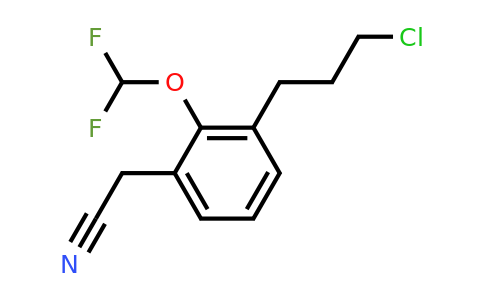 1803723-72-9 | 3-(3-Chloropropyl)-2-(difluoromethoxy)phenylacetonitrile