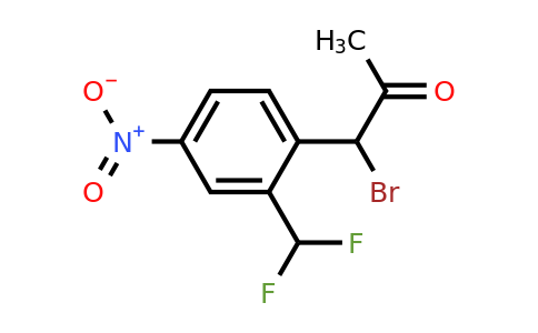 1803723-76-3 | 1-Bromo-1-(2-(difluoromethyl)-4-nitrophenyl)propan-2-one