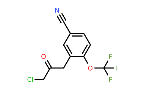 1803723-90-1 | 3-(3-Chloro-2-oxopropyl)-4-(trifluoromethoxy)benzonitrile