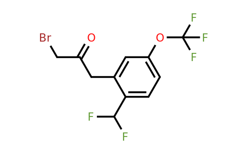 1803724-10-8 | 1-Bromo-3-(2-(difluoromethyl)-5-(trifluoromethoxy)phenyl)propan-2-one