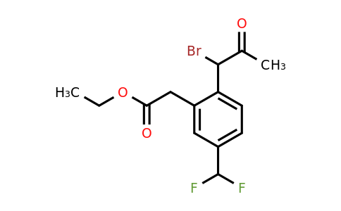 1803724-65-3 | Ethyl 2-(1-bromo-2-oxopropyl)-5-(difluoromethyl)phenylacetate