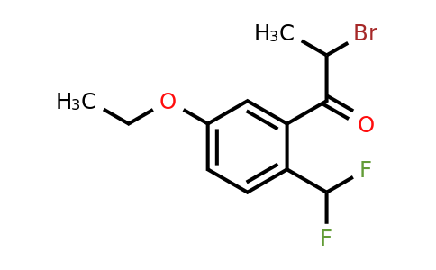 1803725-51-0 | 2-Bromo-1-(2-(difluoromethyl)-5-ethoxyphenyl)propan-1-one