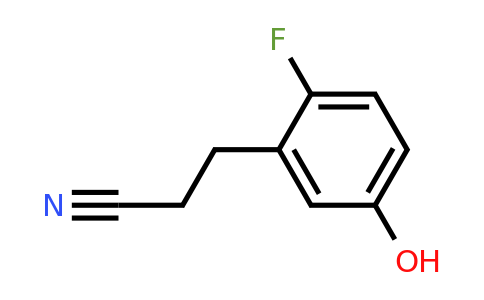 1803725-93-0 | 2-Fluoro-5-hydroxyphenylpropanenitrile