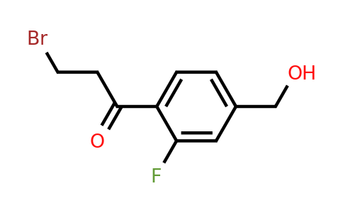 1803726-25-1 | 3-Bromo-1-(2-fluoro-4-(hydroxymethyl)phenyl)propan-1-one