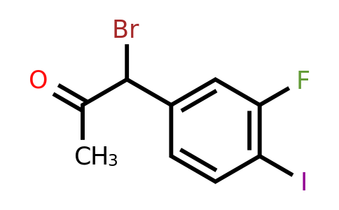 1803726-60-4 | 1-Bromo-1-(3-fluoro-4-iodophenyl)propan-2-one