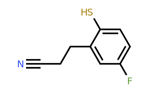 1803726-71-7 | 5-Fluoro-2-mercaptophenylpropanenitrile