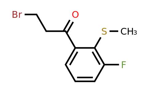 1803727-26-5 | 3-Bromo-1-(3-fluoro-2-(methylthio)phenyl)propan-1-one
