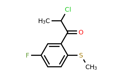 1803727-31-2 | 2-Chloro-1-(5-fluoro-2-(methylthio)phenyl)propan-1-one