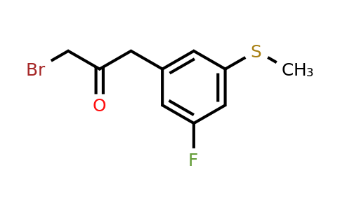 1803727-41-4 | 1-Bromo-3-(3-fluoro-5-(methylthio)phenyl)propan-2-one