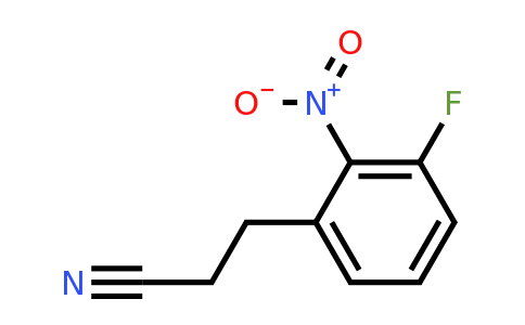 1803727-52-7 | 3-Fluoro-2-nitrophenylpropanenitrile
