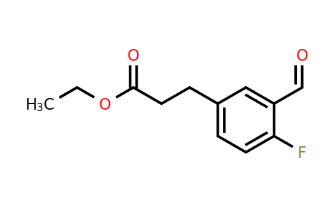1803728-47-3 | Ethyl 4-fluoro-3-formylphenylpropanoate