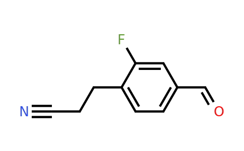 1803728-52-0 | 2-Fluoro-4-formylphenylpropanenitrile
