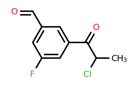 1803728-69-9 | 3-(2-Chloropropanoyl)-5-fluorobenzaldehyde