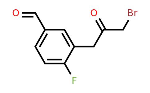 1803728-75-7 | 3-(3-Bromo-2-oxopropyl)-4-fluorobenzaldehyde