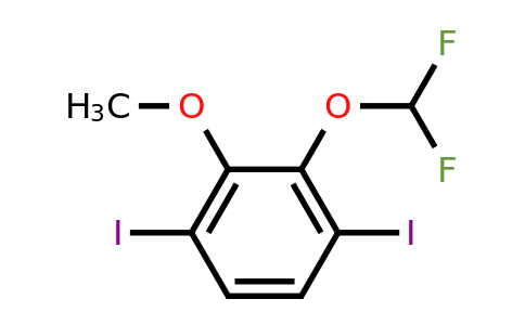 1803729-25-0 | 2-Difluoromethoxy-3,6-diiodoanisole
