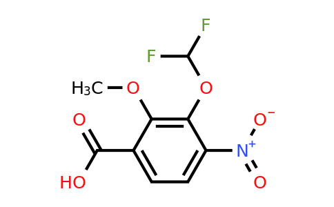 1803729-63-6 | 3-Difluoromethoxy-2-methoxy-4-nitrobenzoic acid