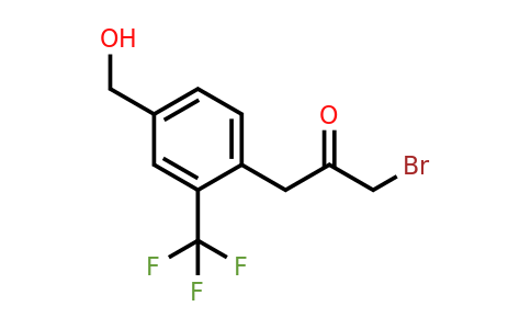1803729-75-0 | 4-(3-Bromo-2-oxopropyl)-3-(trifluoromethyl)benzylalcohol