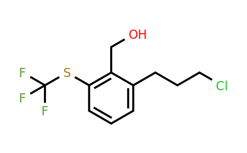 1803729-86-3 | 2-(3-Chloropropyl)-6-(trifluoromethylthio)benzylalcohol