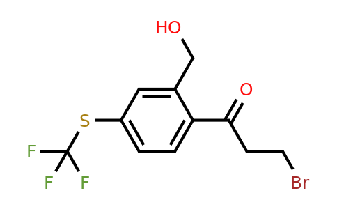1803729-93-2 | 2-(3-Bromopropanoyl)-5-(trifluoromethylthio)benzylalcohol
