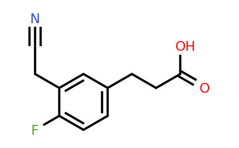 1803730-64-4 | 5-(2-Carboxyethyl)-2-fluorophenylacetonitrile