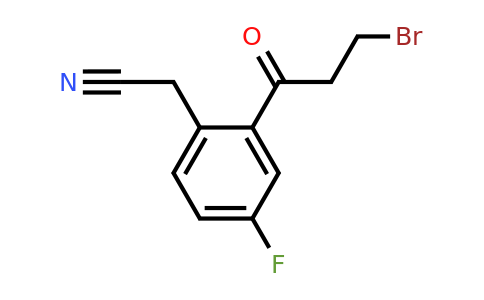 1803731-02-3 | 2-(3-Bromopropanoyl)-4-fluorophenylacetonitrile
