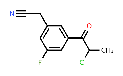 1803731-07-8 | 3-(2-Chloropropanoyl)-5-fluorophenylacetonitrile