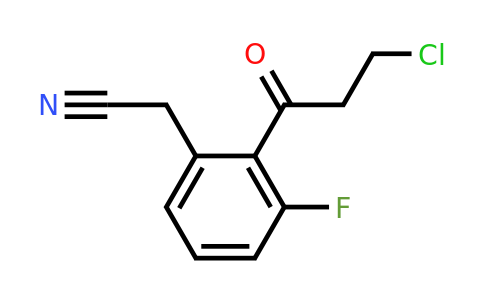 1803731-12-5 | 2-(3-Chloropropanoyl)-3-fluorophenylacetonitrile