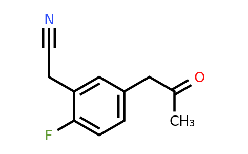 1803731-17-0 | 2-Fluoro-5-(2-oxopropyl)phenylacetonitrile