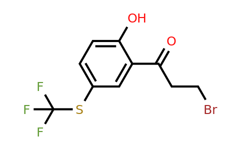 1803731-18-1 | 2-(3-Bromopropanoyl)-4-(trifluoromethylthio)phenol