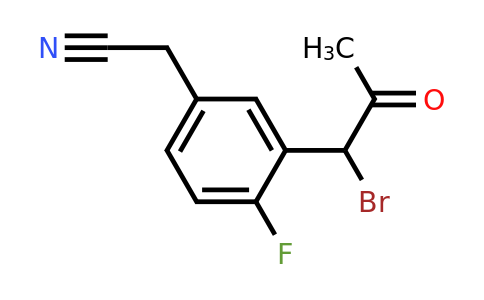 1803731-22-7 | 3-(1-Bromo-2-oxopropyl)-4-fluorophenylacetonitrile